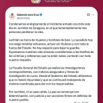 Condena Salomón Jara hechos violentos en Juchitán y advierte que no habrá impunidad en el caso