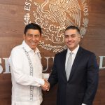 Harfuch y Salomón Jara evalúan y dan seguimiento a trabajos de seguridad en Oaxaca